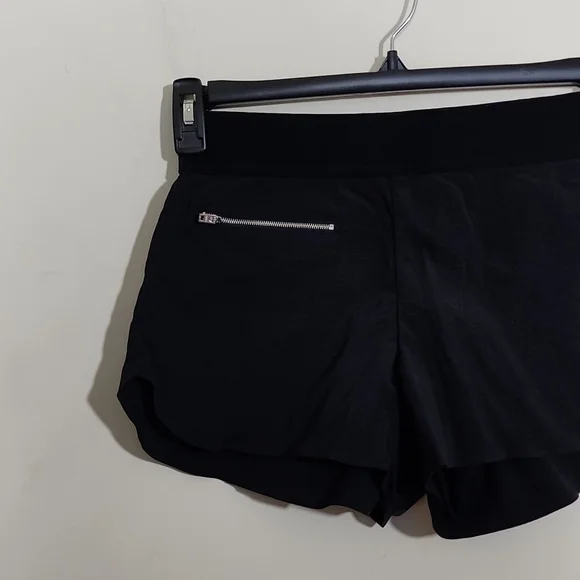 Athleta Black Running Black Shorts Women's Size 4 - Picture 2 of 9